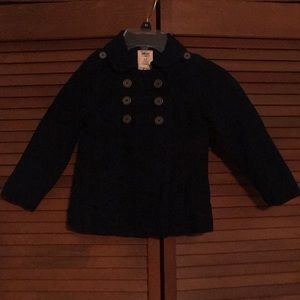 Girls Navy Blue PeaCoat